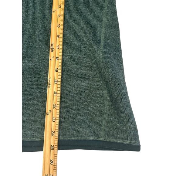 EUC Patagonia Women’s Heathered Green Better Sweater 1/4-Zip M Cozy Outdoorcore - Picture 7 of 10